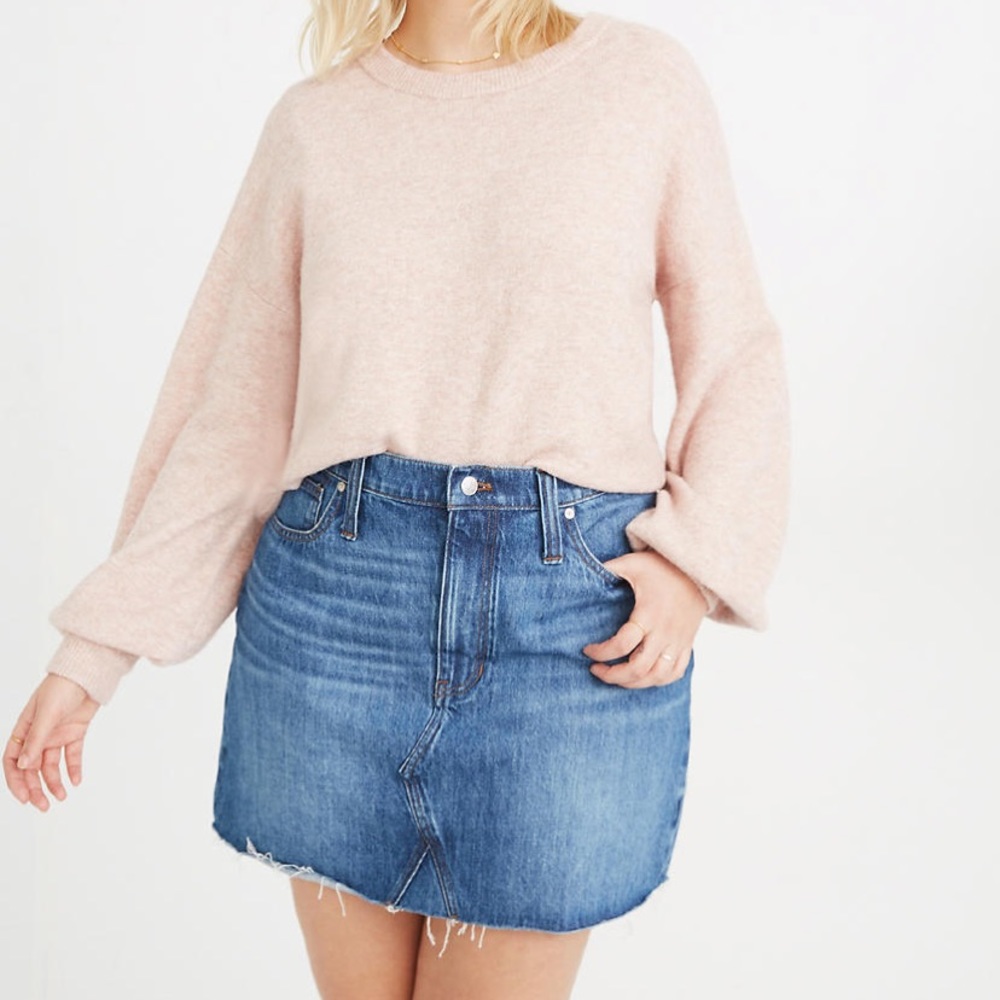 Madewell Rigid Denim Mini Skirt